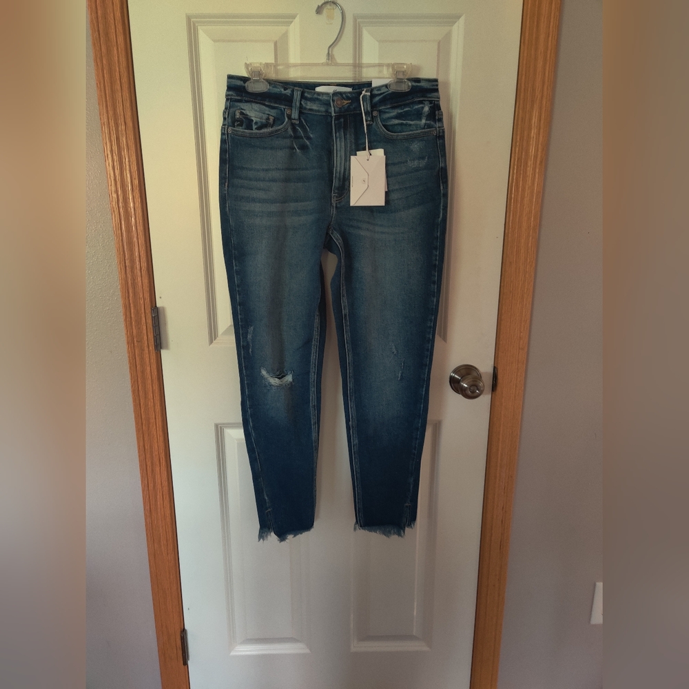 Women's Blue Distressed Jeans
